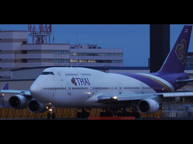 ✈✈ジャンボの離陸 タイ国際航空 (Thai Airways International