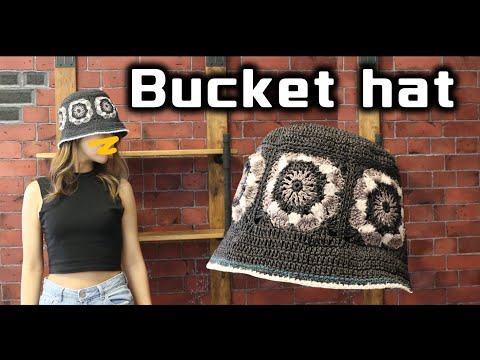 Knitting Pattern] How to Crochet a Motif Bucket Hat [Crochet] How