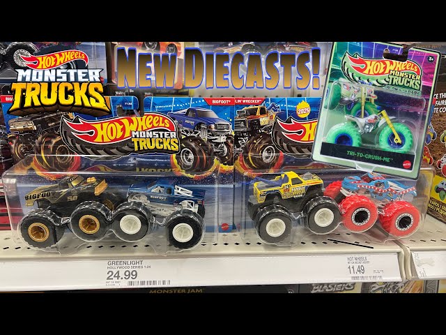 2025 Hot Wheels Monster Trucks NEW Bigfoot Doubles FOUND! MORE