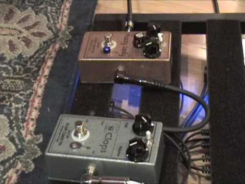 Plum Crazy FX Fuzzy Lady vs Si Clops guitar effects pedal demo w