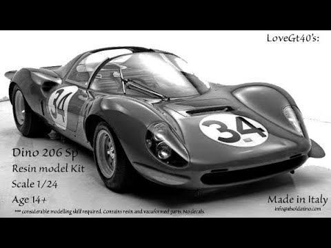 Explainer Video: Ferrari Dino 206 S kit 1/24 full detail