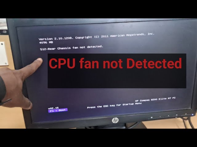 512 - Rear Chassis Fan Not Detected ? Here's the 100% Fix for HP