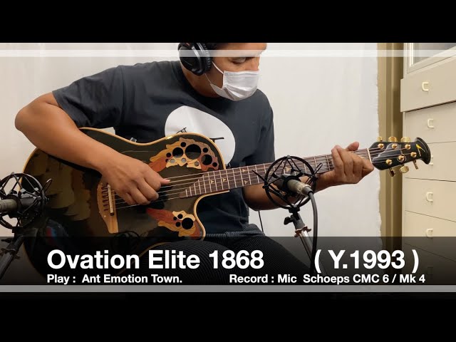 Ovation Elite 1868 ( Black ) Y.1993 USA - YouTube