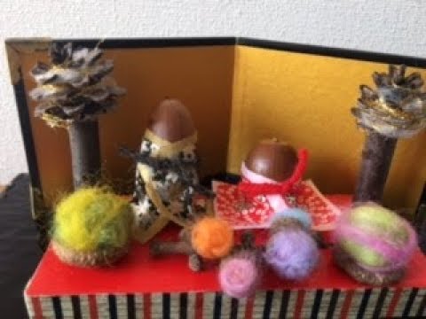 おひなさま③』を作る・どんぐり雛・可愛い❤︎DIY/tutorial/How to