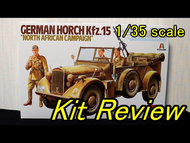 Tamiya - Italeri 1/35 Horch Kfz.15 North Africa (English Sub