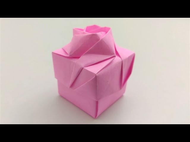折り紙】『 バラの箱 』折ってみた ☆Origami☆ How to make a 