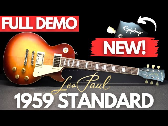 NEW EPIPHONE 1959 Les Paul Standard FULL DEMO - YouTube