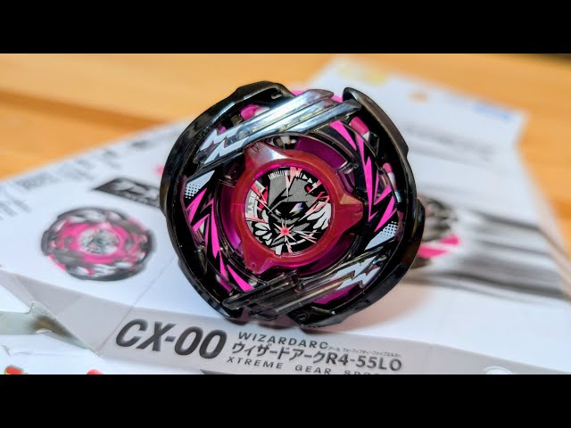 CX-00 Wizard Arc R4-55LO Metal Coat: Black Beyblade X WIZARDARCR4