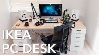 PC desk] I created a new, minimalist computer desk using an IKEA