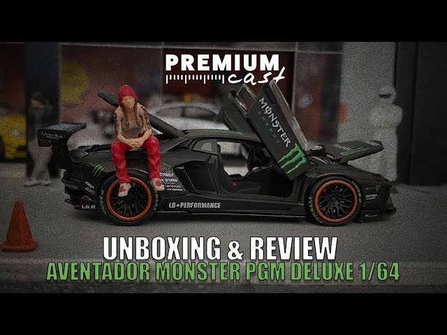 UNBOXING & REVIEW : LAMBORGHINI AVENTADOR LIBERTY WALK MONSTER PGM