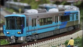 Nゲージ IRいしかわ鉄道521系(藍系+古代紫系) 走行シーン集 - YouTube
