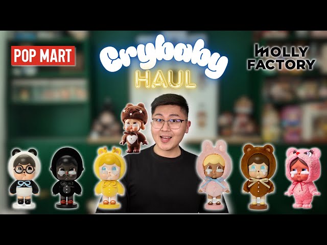 POP MART & MOLLY FACTORY 🍼 RARE & LIMITED EDITION CRYBABY HAUL