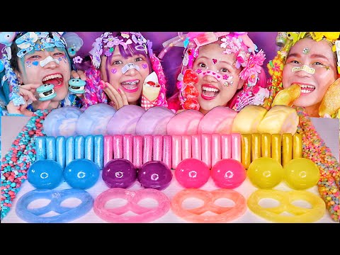 Mukbang ASMR] Eating Japanese Harajyuku street sweets