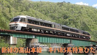 走行動画】新緑の高山本線 キハ85系特急ひだ - YouTube