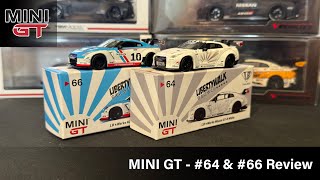 Mini GT - LB Works Nissan GT-R White #64 MGT00064 & Nissan GT-R