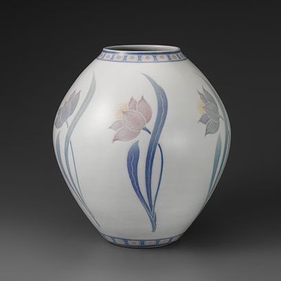 葆光彩磁草花文花瓶｜収蔵品の紹介「出光コレクション」｜出光美術館