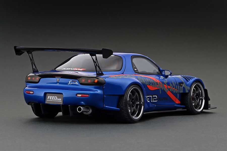 IG2962 1/18 FEED Afflux GT3 (FD3S) Blue Metallic With Engine