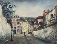 モーリス・ユトリロ「モン・スニ通り」 [4972134]のアート作品 - アフロ