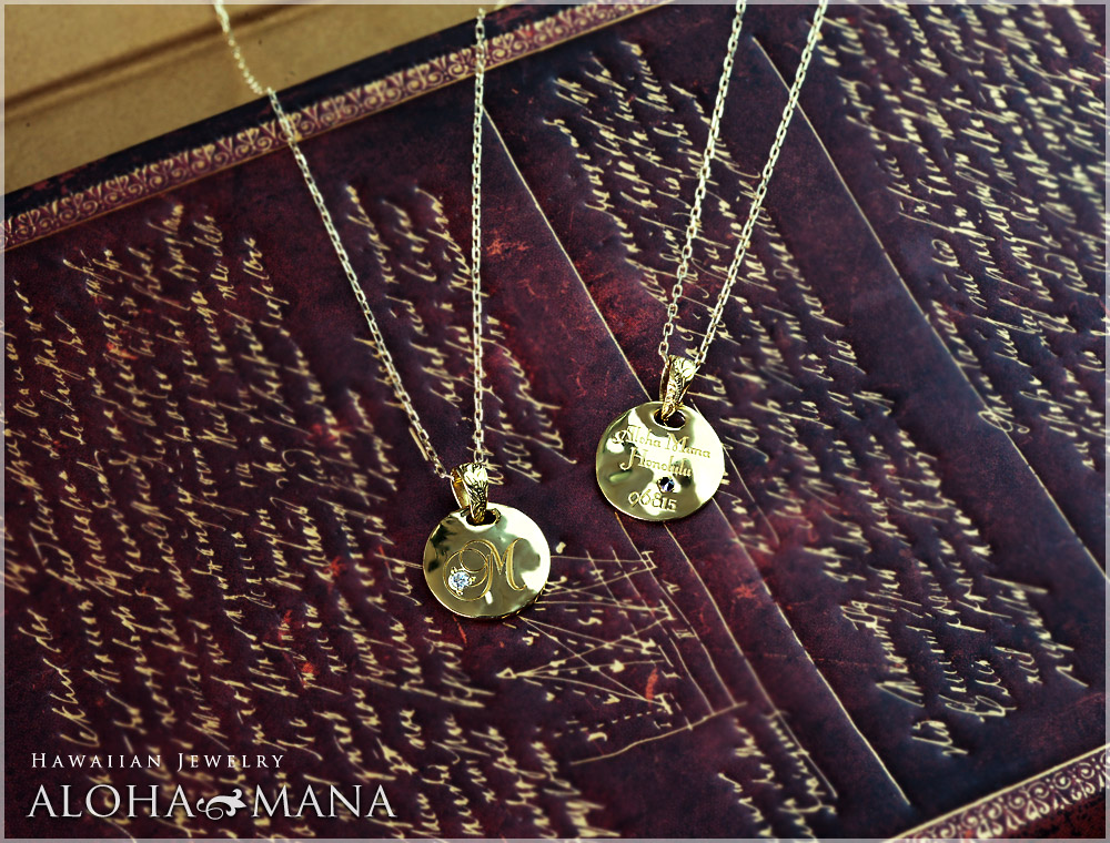 ネックレス レディース【K14 14金 ホワイトゴールド】ハワイアン