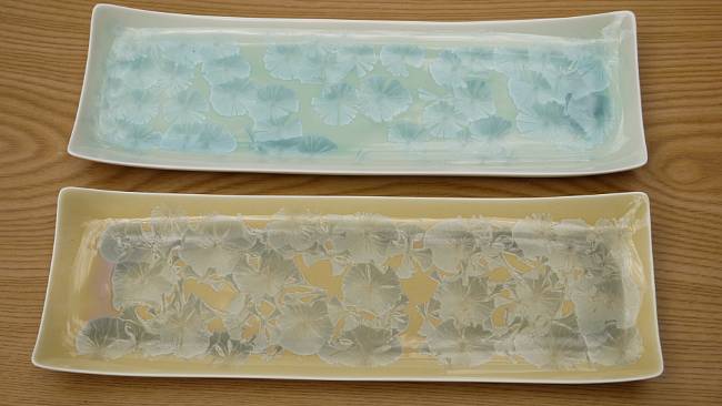 楽天市場】京焼 清水焼 花結晶長皿揃え 陶あん : 京焼清水焼専門店 松韻堂