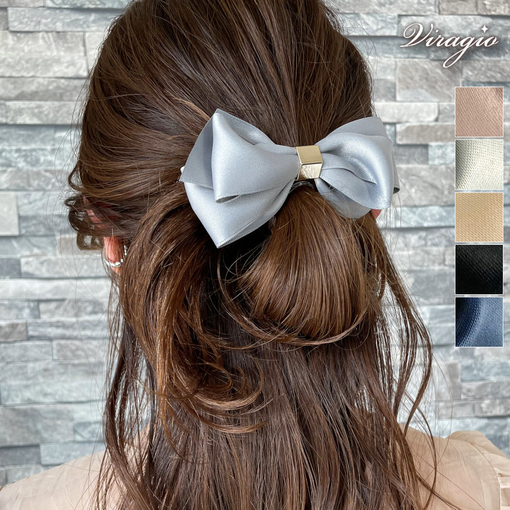 楽天市場】【専用すべり止め付き】 バレッタ 大きめ 滑り止め付き ヘア