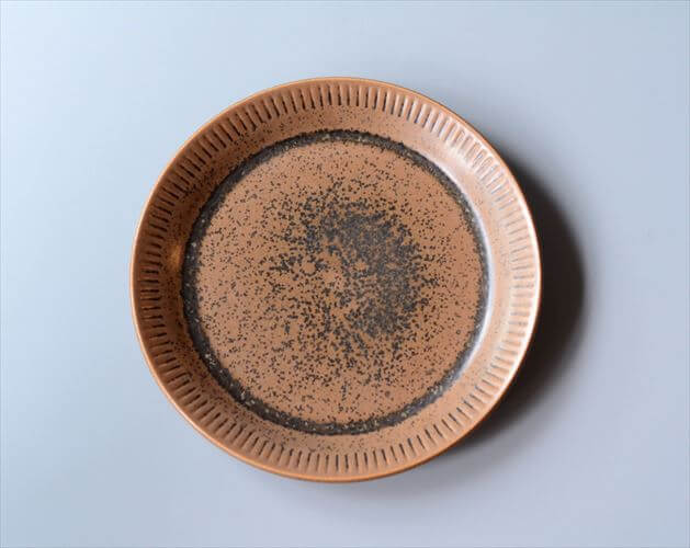 デンマーク製 KNABSTRUP Noddebo ブラウン 17.5cm プレート お皿 ナブ