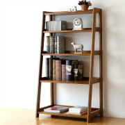オープンラック 本棚 チーク 無垢材 天然木 シンプル チークフリー