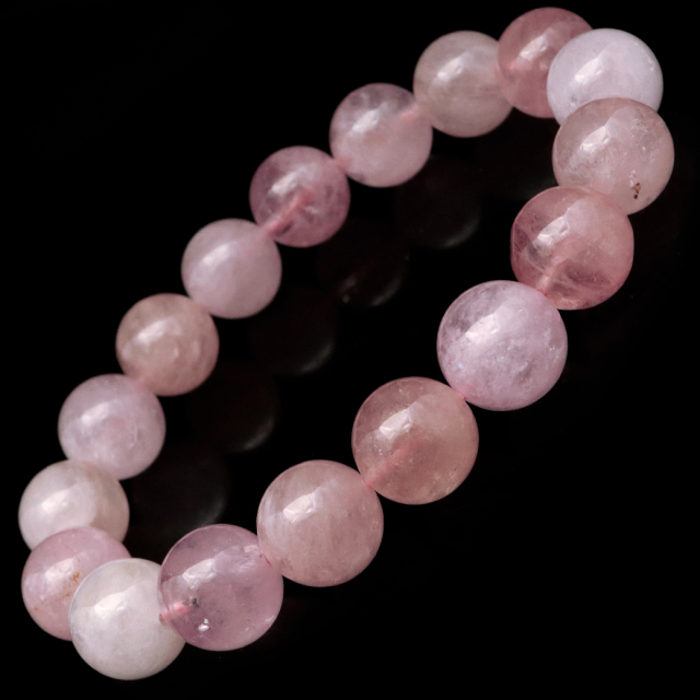 モルガナイト ブレスレット 9mm ピンク アクアマリン 3月 誕生石