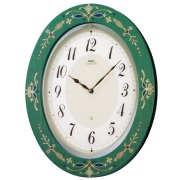 セイコーエンブレム掛け時計 SEIKO電波時計 HS524W/時計 掛け時計