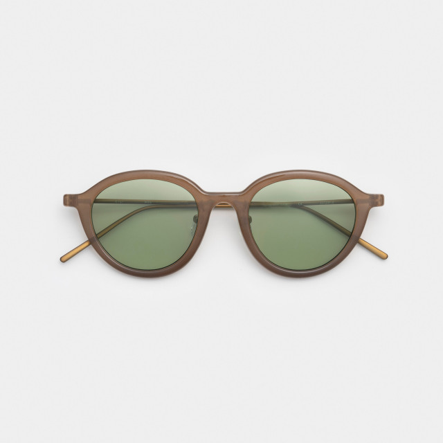 MILLS Medium Brown / Green Lens sunglasses《ミルズ ミディアム