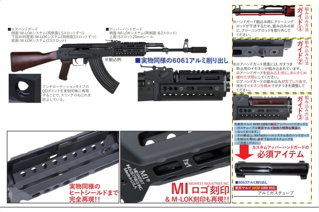 WII TECH Midwest Industries Alpha 6inchタイプ M-LOK ハンドガード