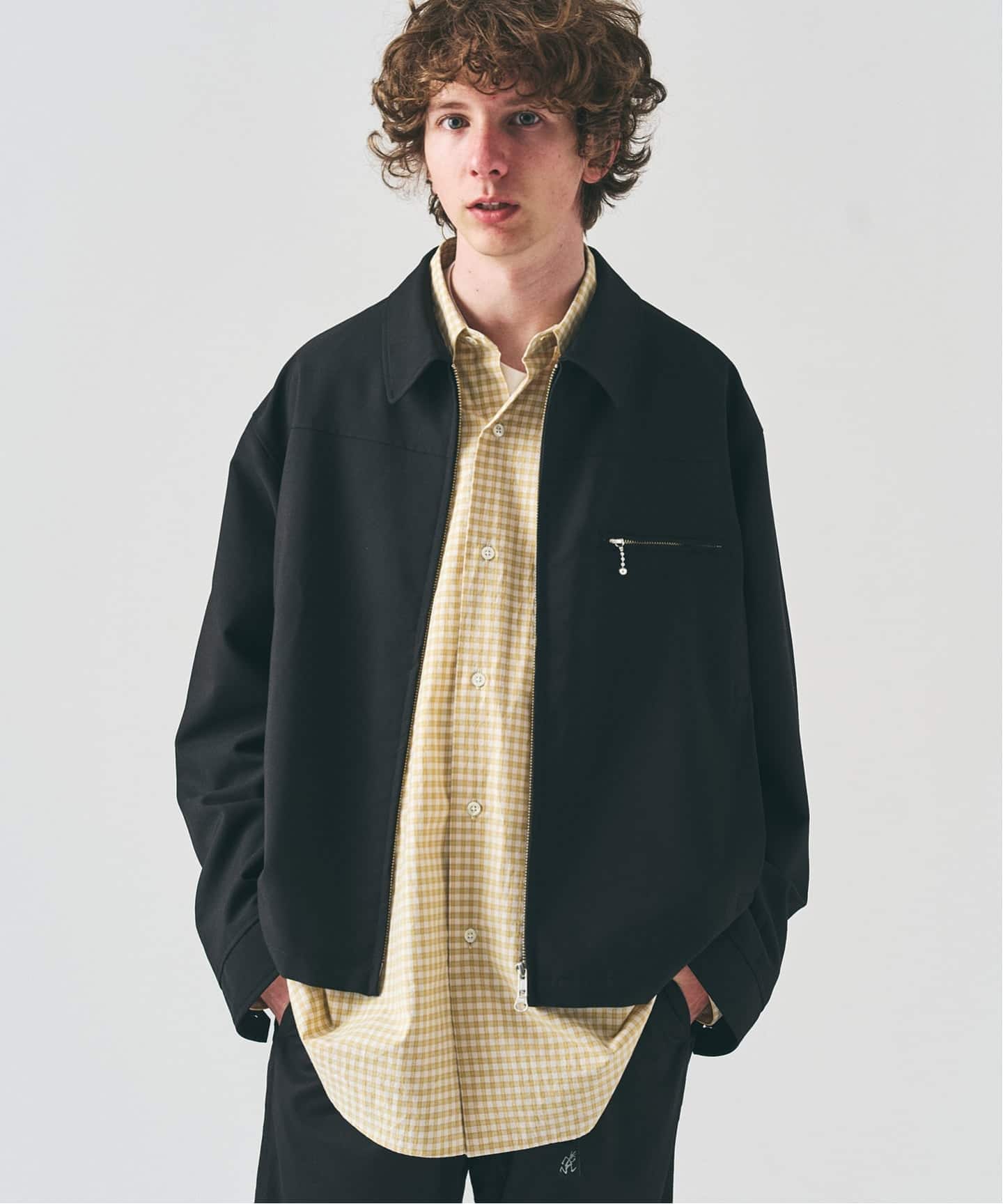 TRツイル ジップブルゾン 