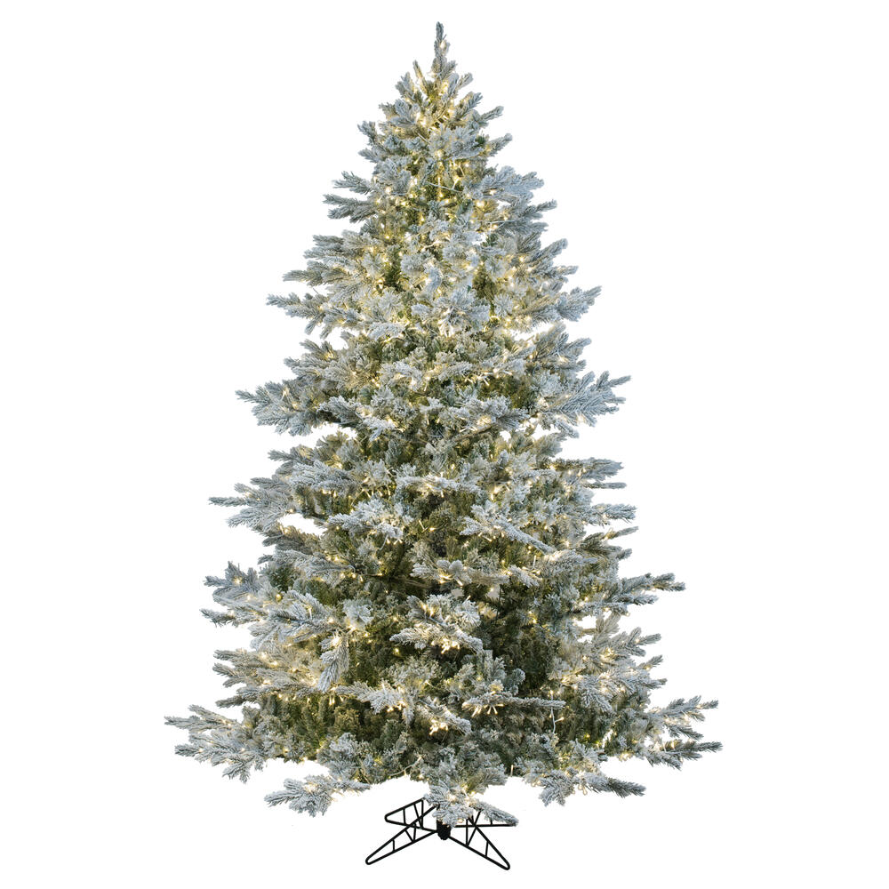 K173476LED - Flocked Kiana Pine Christmas Tree | Vickerman