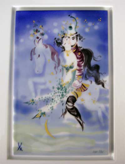 マイセン アラビアンアイト千夜一夜 美しい陶板画 プラーク | ユーロ