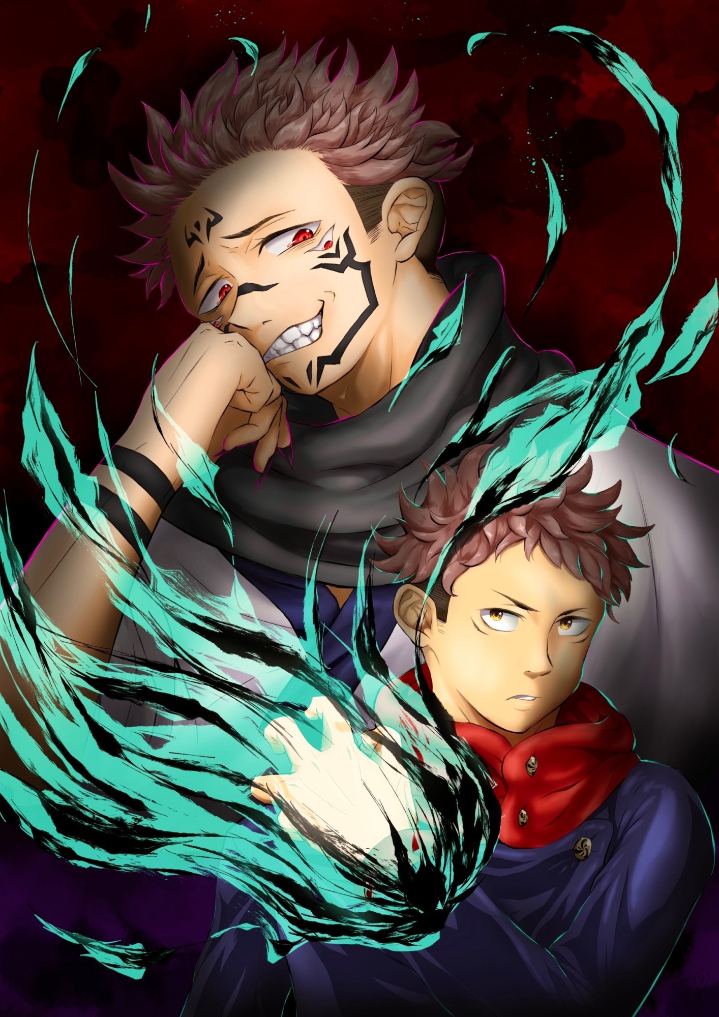 呪術廻戦」虎杖悠仁 両面宿儺 - GENSEKI