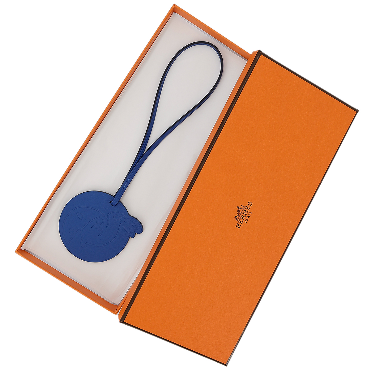HERMÈS エルメス ウサギ/月 チャーム ブルー - GINZA XIAOMA