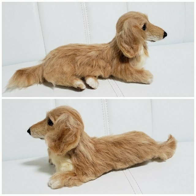 羊毛フェルト ミニチュアダックスフンドの通販 by くうちゃん's shop