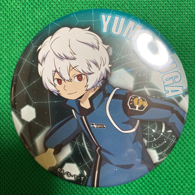 ワールドトリガー空閑遊真アニカフェ☆スクエア缶バッジ ワールド