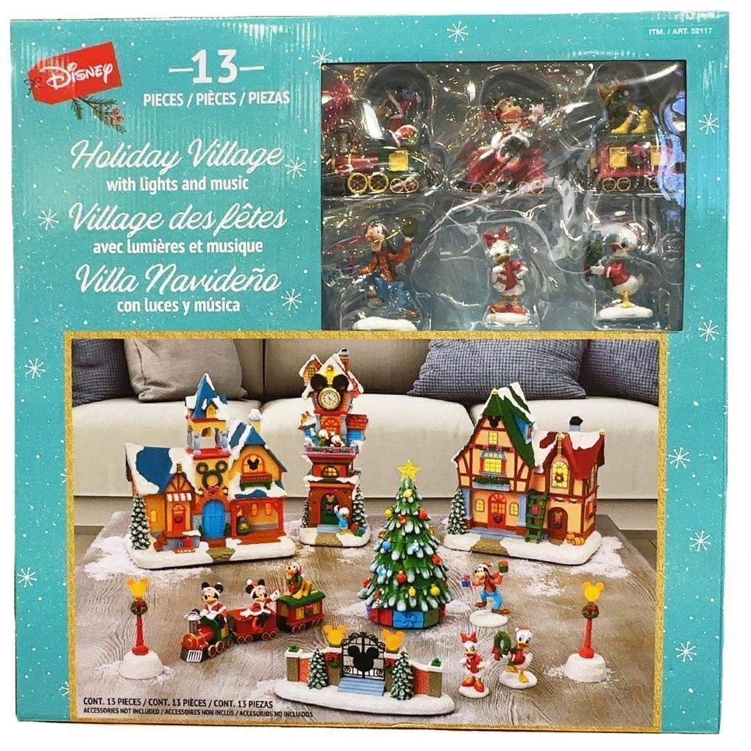 新品】ディズニー コストコ クリスマスビレッジ 13ピースセット