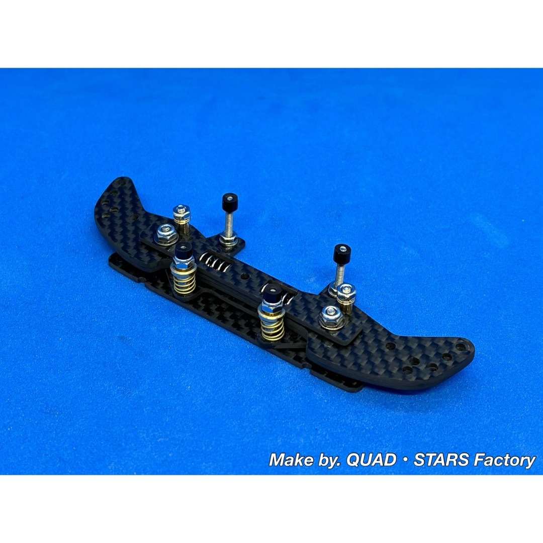 ミニ四駆・MS用】2軸ATスライドダンパー ブラックアウト／フルカーボン