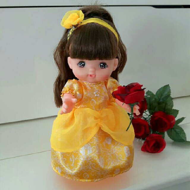 メルちゃん2点セット⭐ディズニープリンセス美女と野獣ベルドレス+