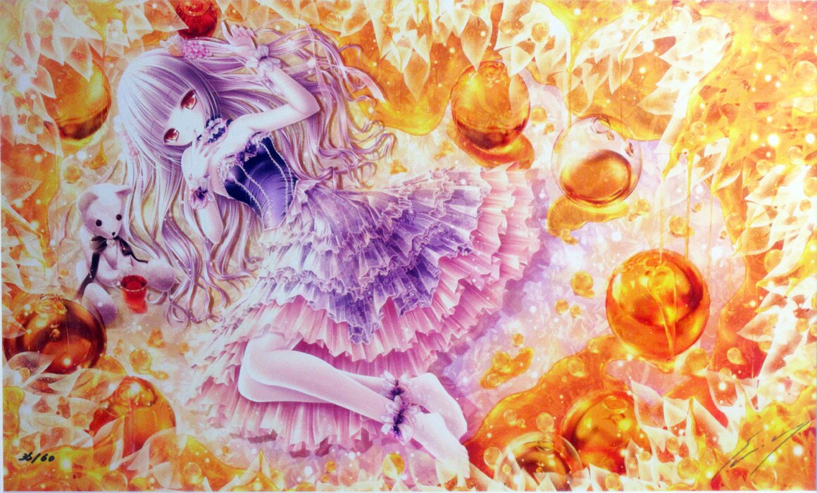 てぃんくる／密夜茶会 DX 版画 ミックスドメディア てぃんくる／密夜