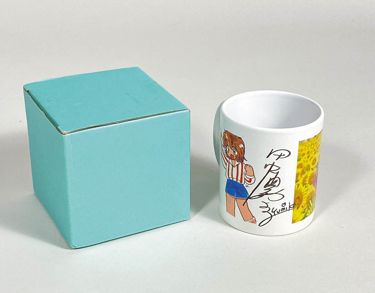 2218] 田中由美子 直筆サイン入りマグカップ「仮面ライダースーパー1」