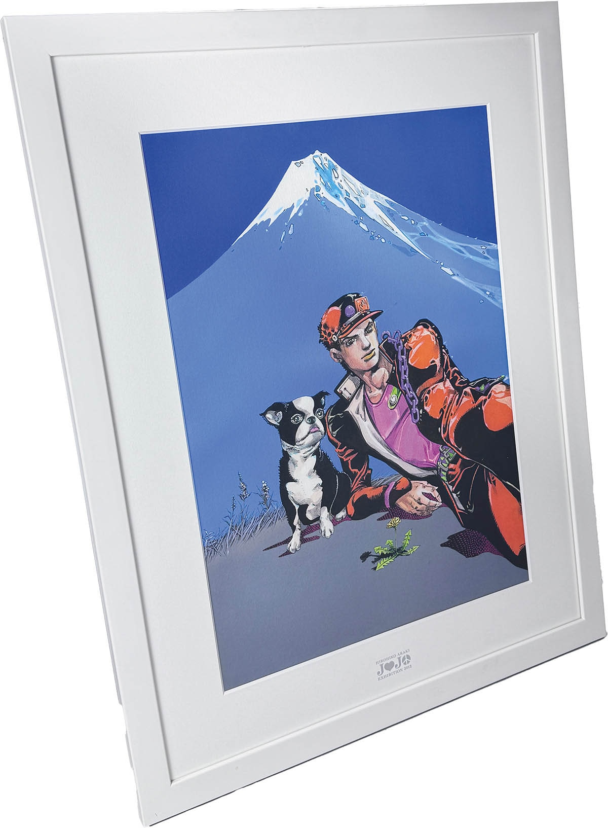 3107] 荒木飛呂彦 カラー複製イラスト「ジョジョの奇妙な冒険 承太郎