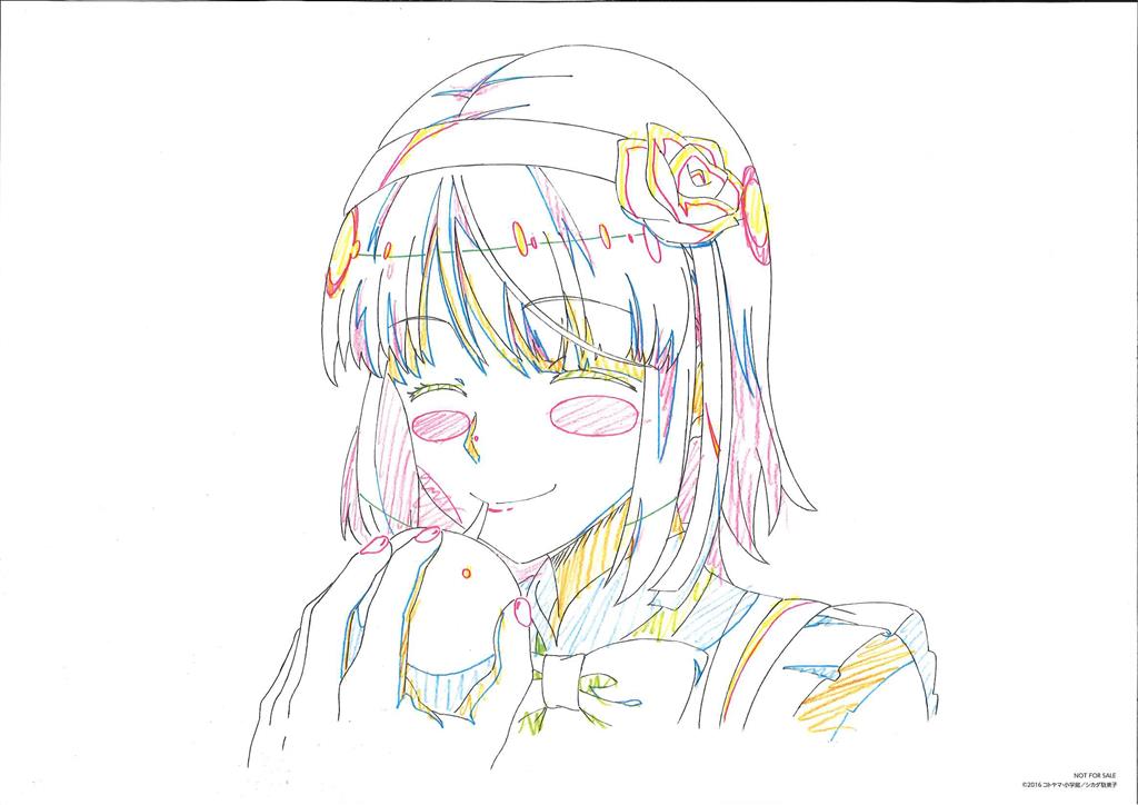 だがしかし ほたるとサヤの選りすぐり複製原画5点セット+生動画1枚