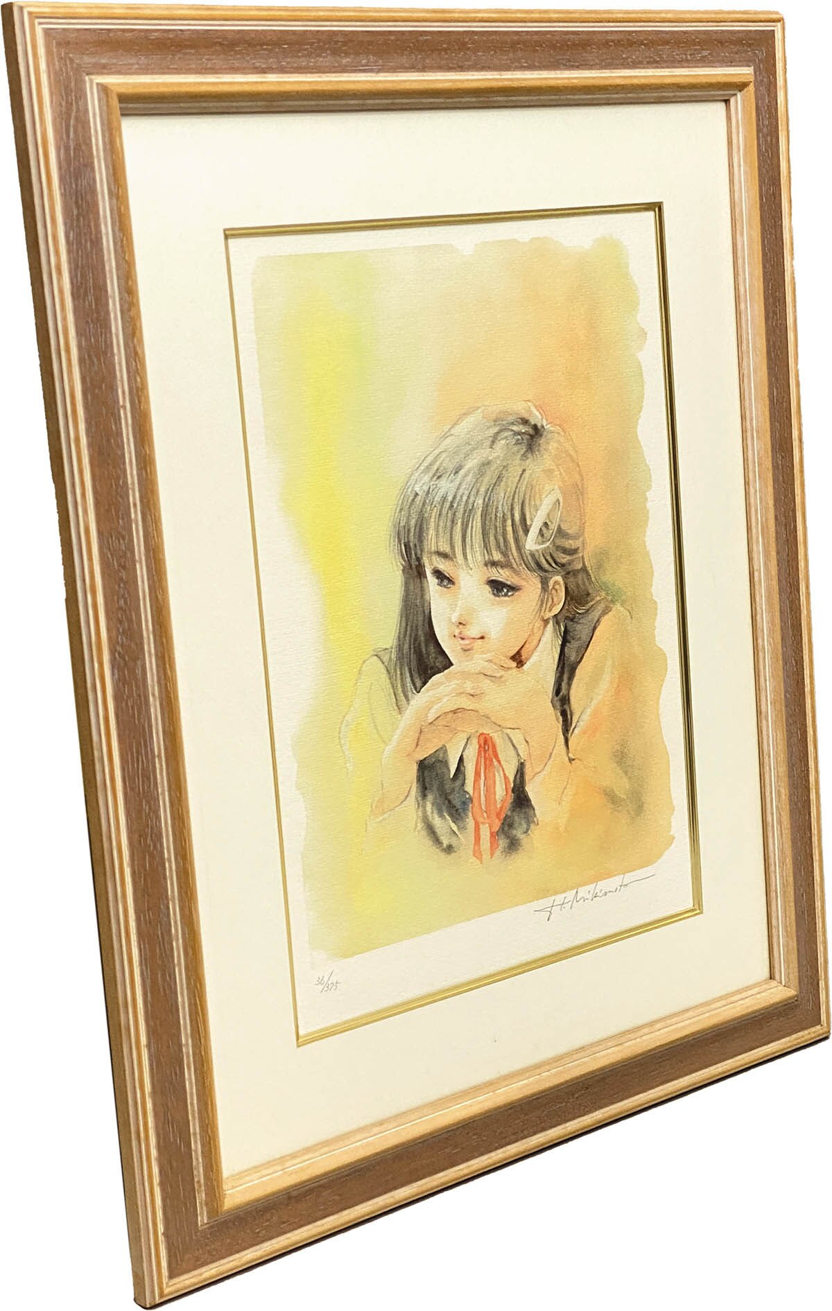 4121] 美樹本晴彦 直筆サイン入り ミクスドメディア「INADROWSE」