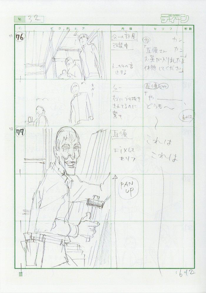 伊藤潤二 「マニアック」 絵コンテ