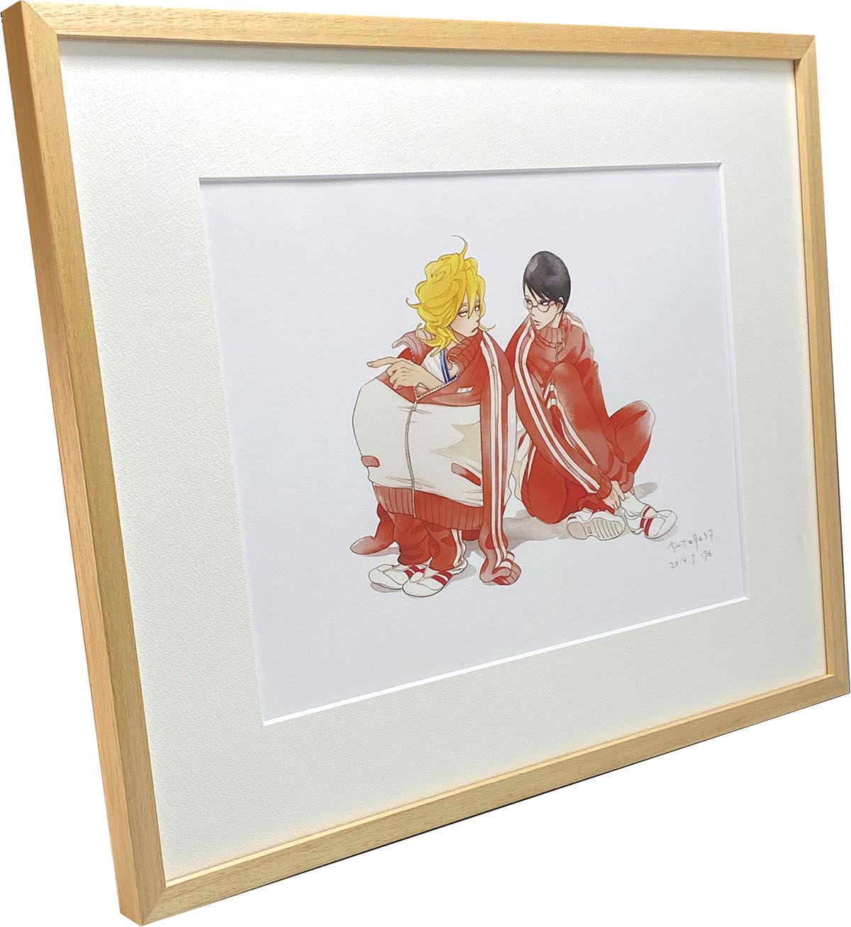 3092］ 中村明日美子 直筆サイン入りカラー複製イラスト