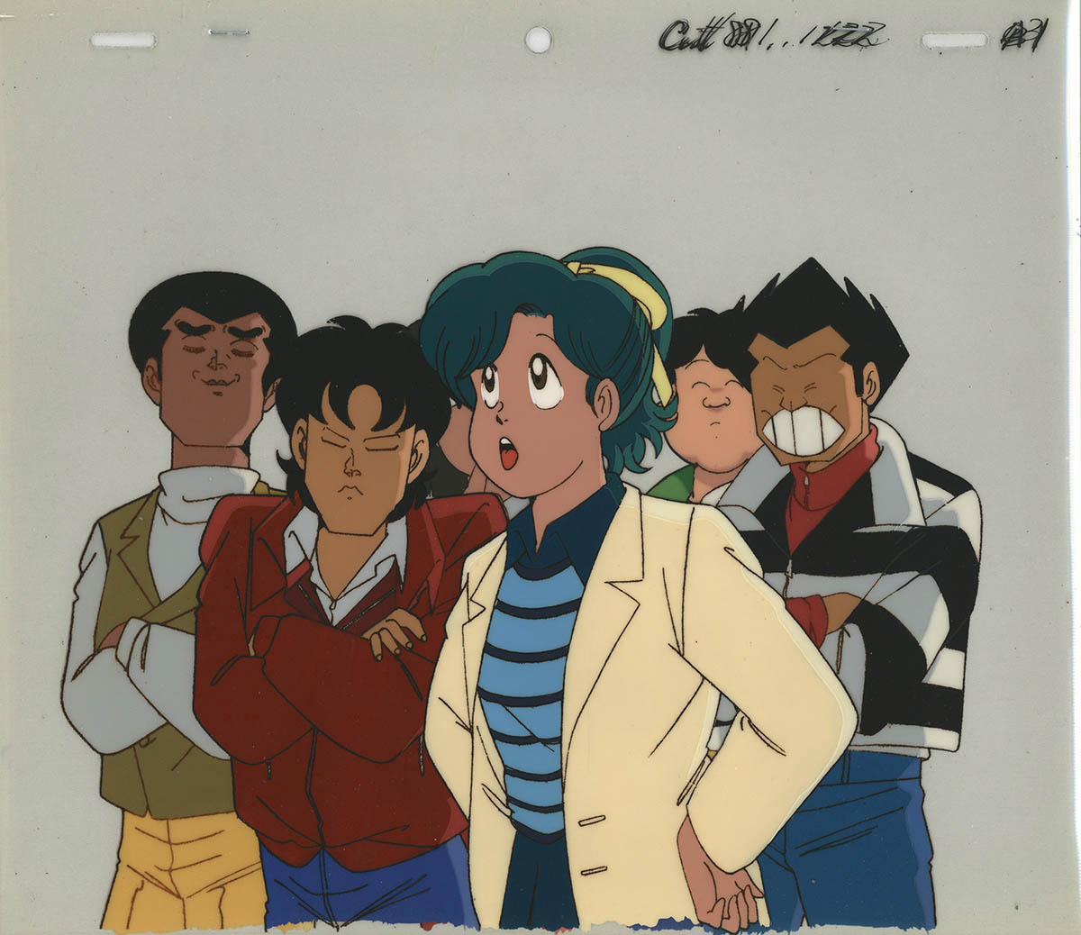 5014] ハイスクール!奇面組 セル / 豪/零/千絵/仁/潔