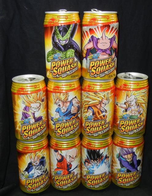 ポッカ ドラゴンボール改 パワースカッシュの空缶 10種まとめ